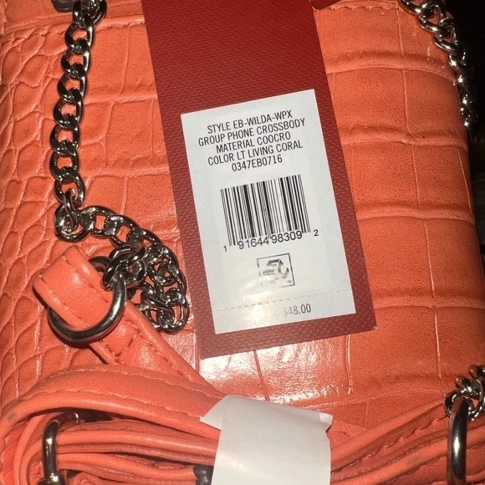 ENZO ANGIOLINI Coral Phone / Crossbody Purse Zip  $48 Versatile Crocodile